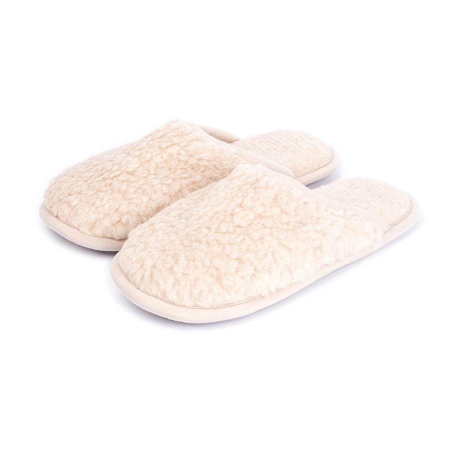 Wool Slippers Natural