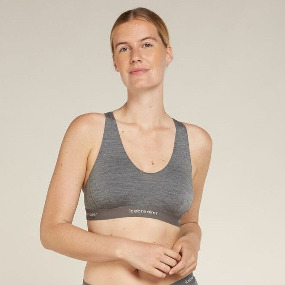 Merino bra 125 Cool-Lite Sprite Racerback Bra Icebreaker Gritstone