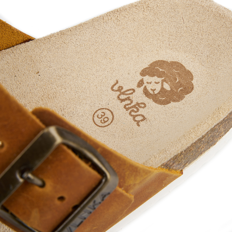 Women's cork anatomical slip-on shoes Viola beige