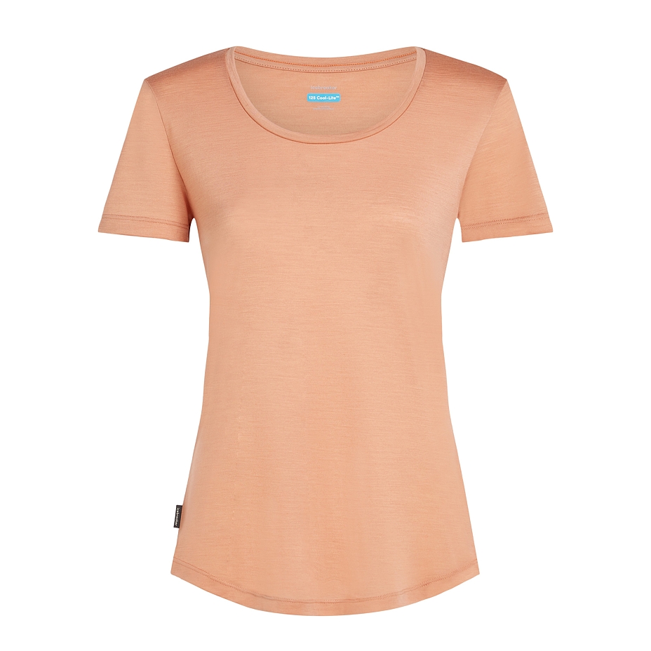 Women's T-shirt Merino Blend 125 Cool-Lite Sphere SS Scoop Tee Icebreaker Desert Sand