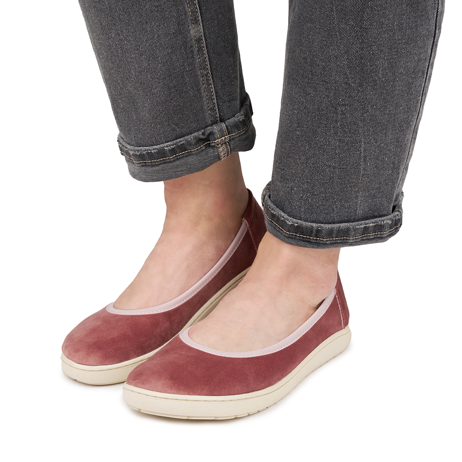 Women’s barefoot textile ballerinas Joli pink