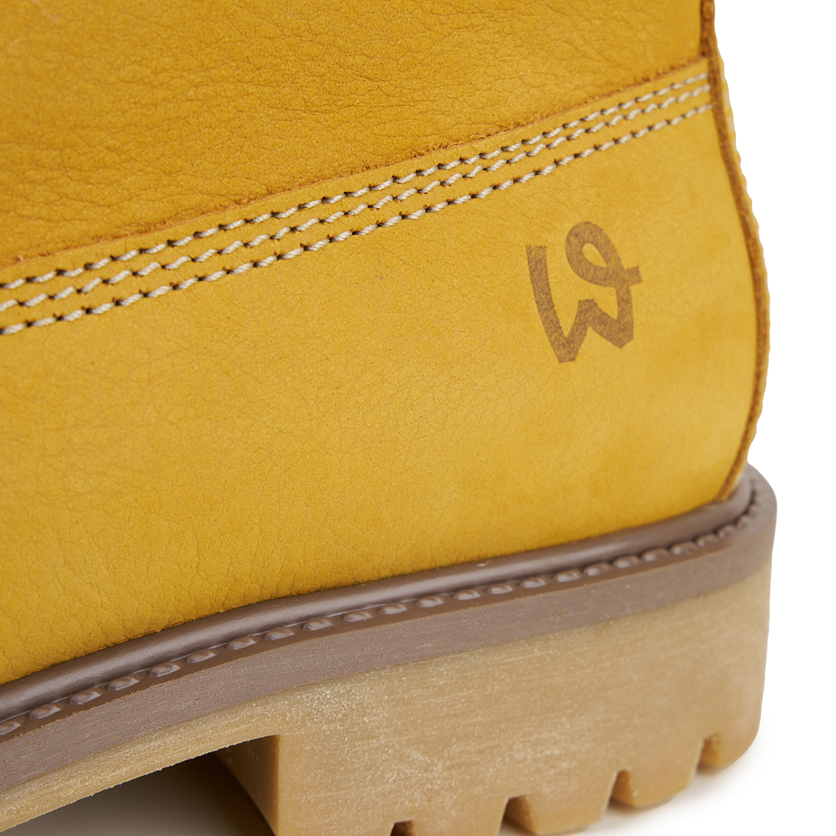 Fluffy farmer's boots Woolee Yellow