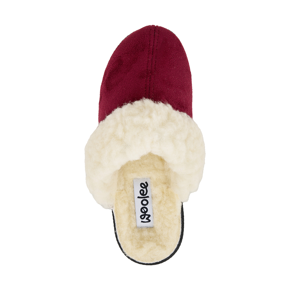 Two-pack of women's Merino wool wedge heel slippers
