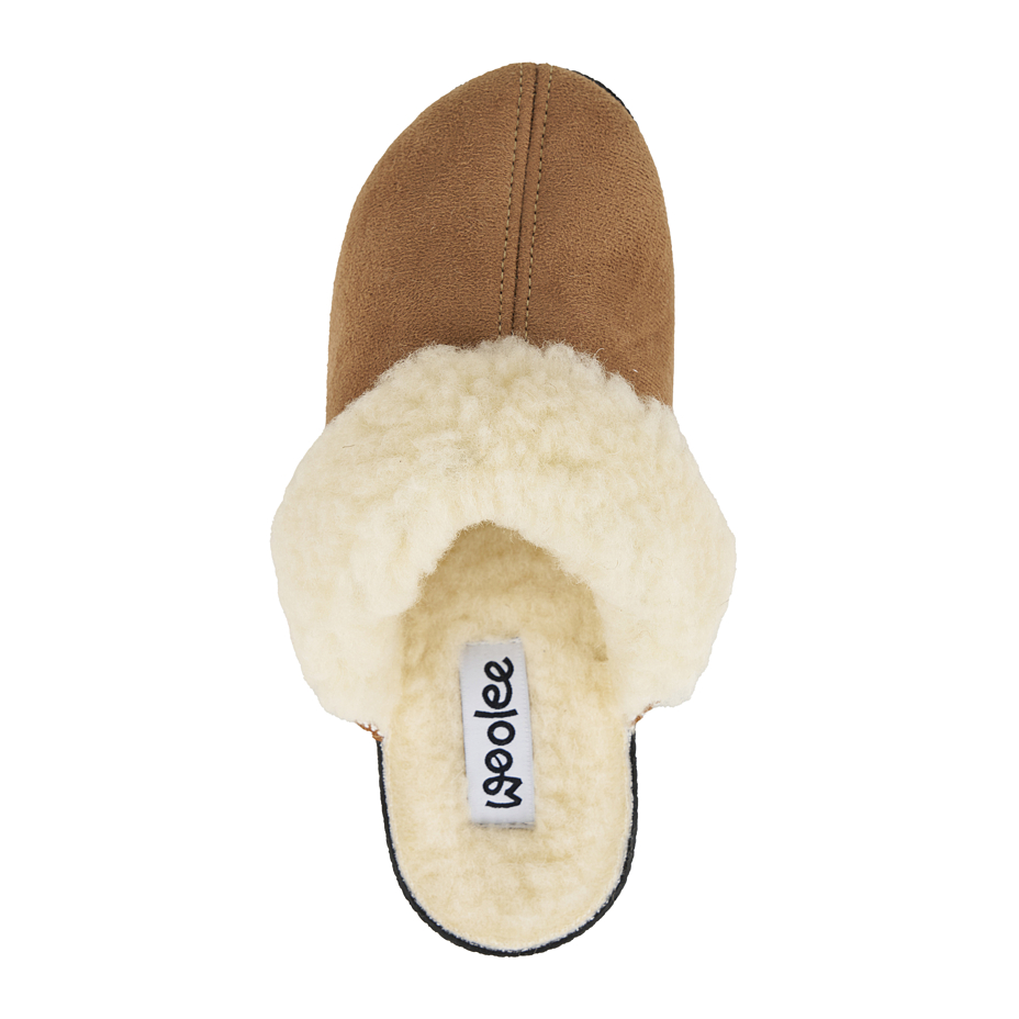 Two-pack of women's Merino wool wedge heel slippers