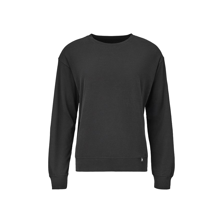 Women's sweatshirt with Merino wool black