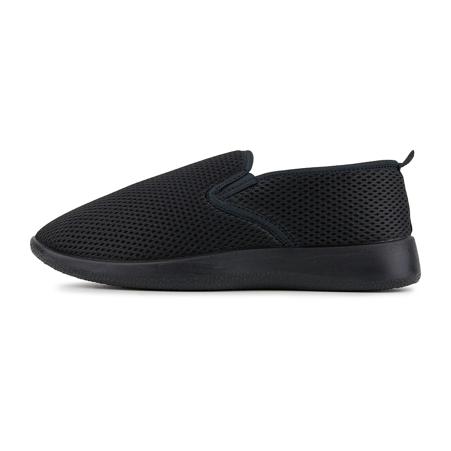 Men's breathable slip-on sneakers black