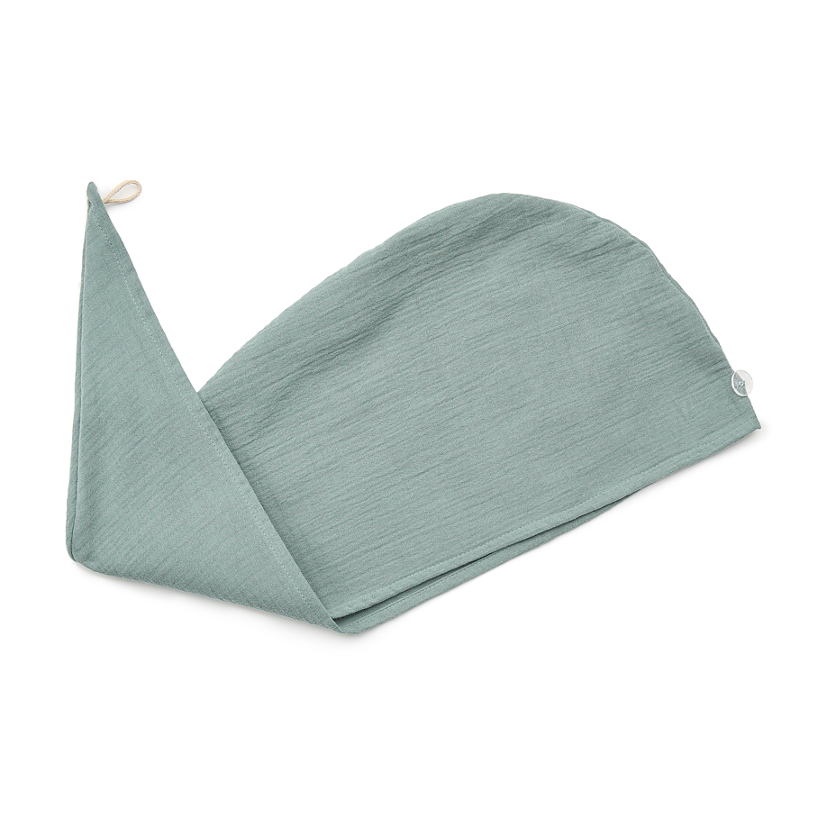 Muslin hair turban green