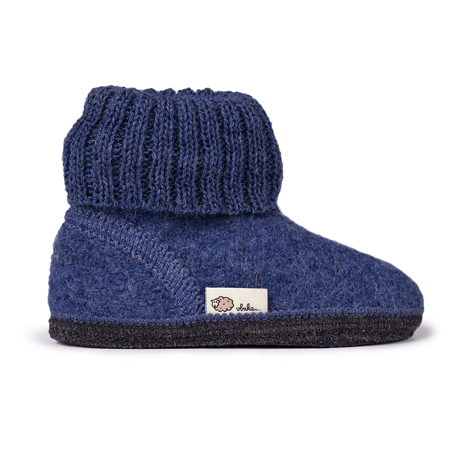 Kids’ Adam Felt TV Slippers Blue