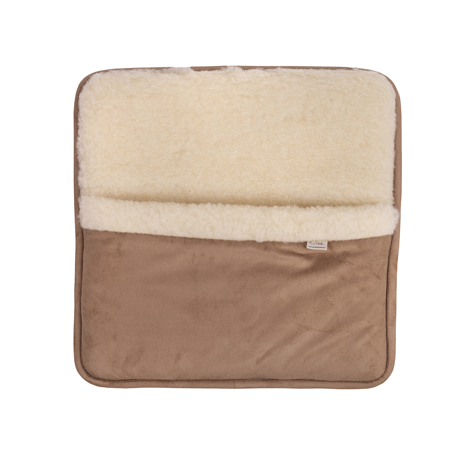 Wool foot warmer low  Brown