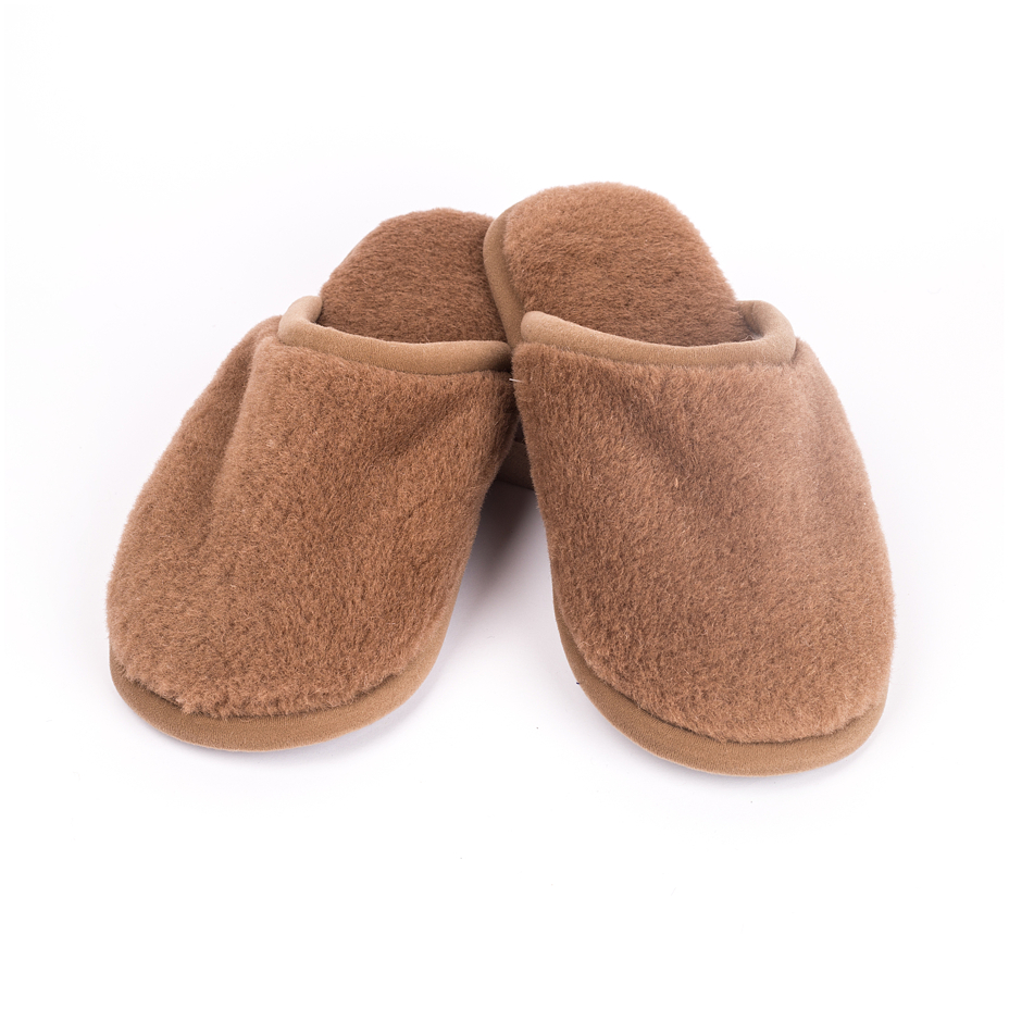 Wool Slippers Brown