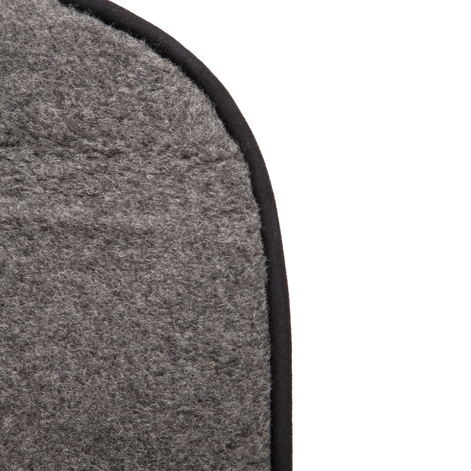 Wool Car Seat Cover Dark Grey
