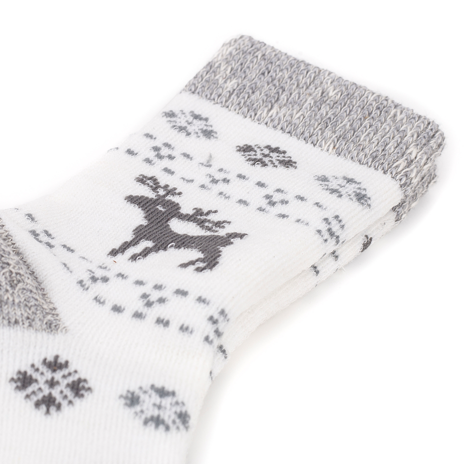 Kids’ Merino Wool Socks Grey Deer