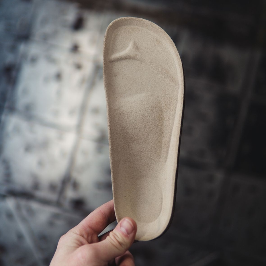 Men's Trepky Orthopaedic Cork Sliders Brown