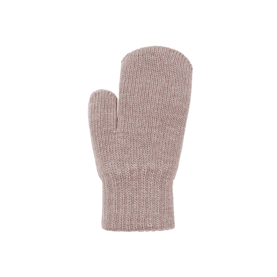 Kids’ Wool Mittens with Cashmere Pink
