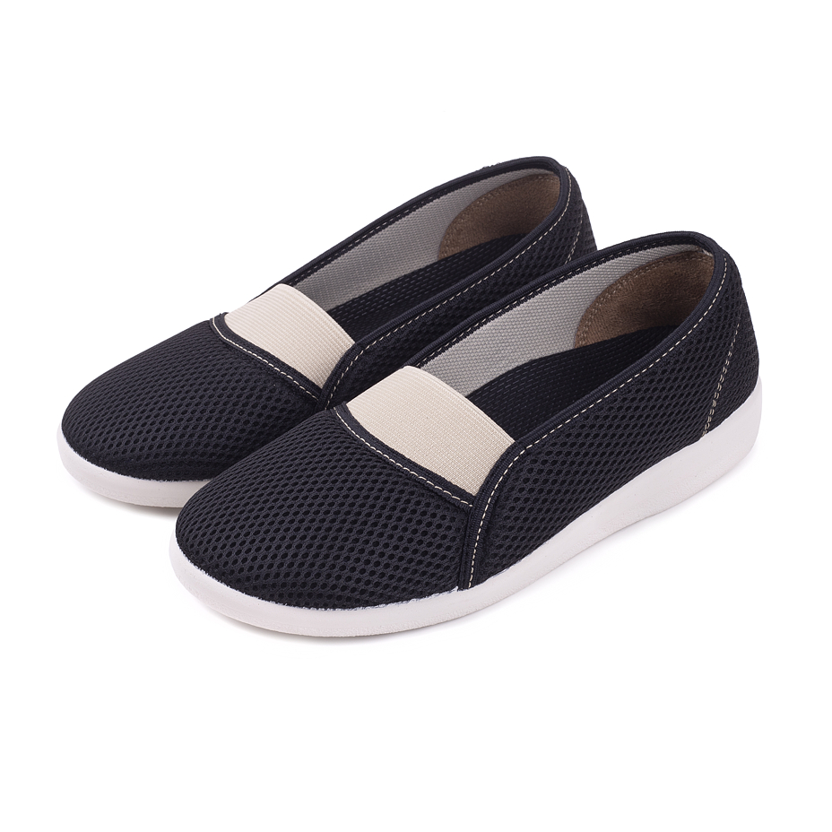 Women's comfort ballerinas Black and White