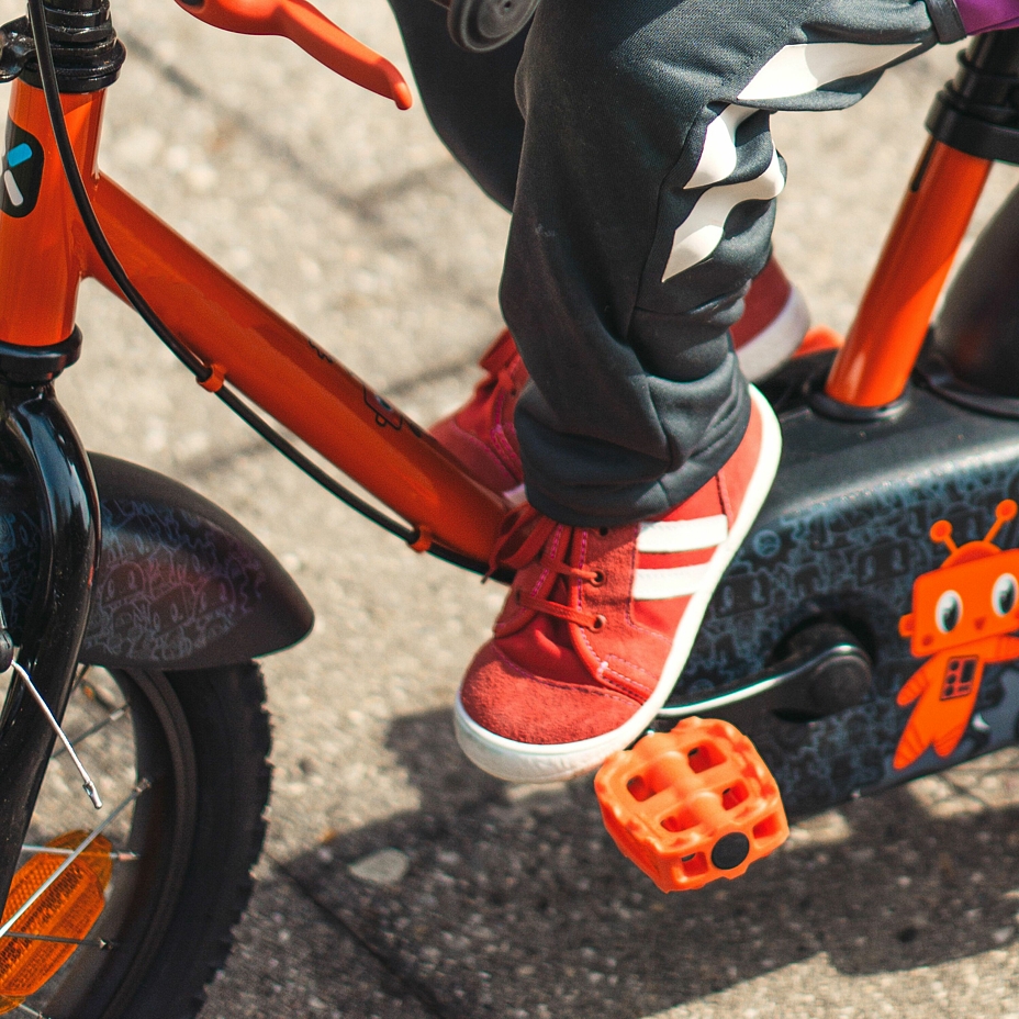 Kids’ leather sneakers Koko Red