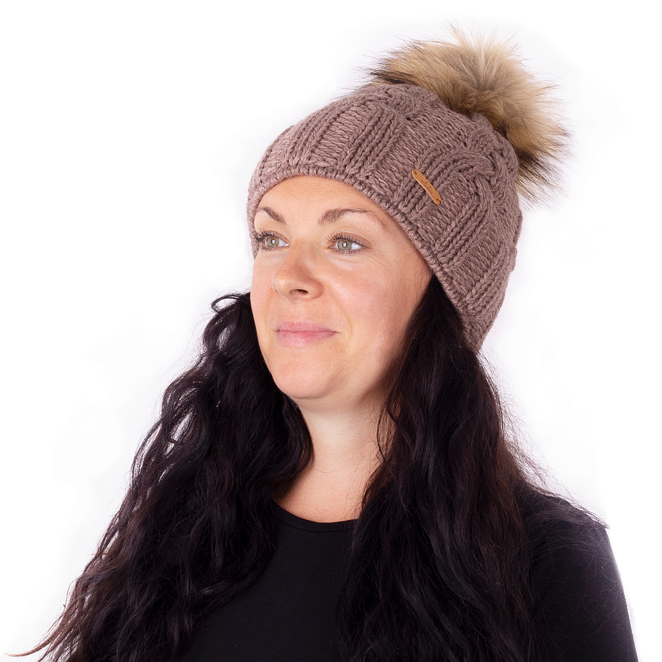 Vlnka Wool Beanie V08 Brown