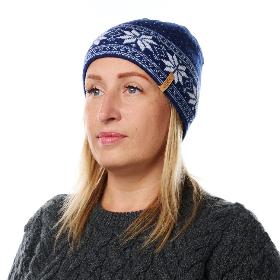 Vlnka Wool Beanie V25 Blue