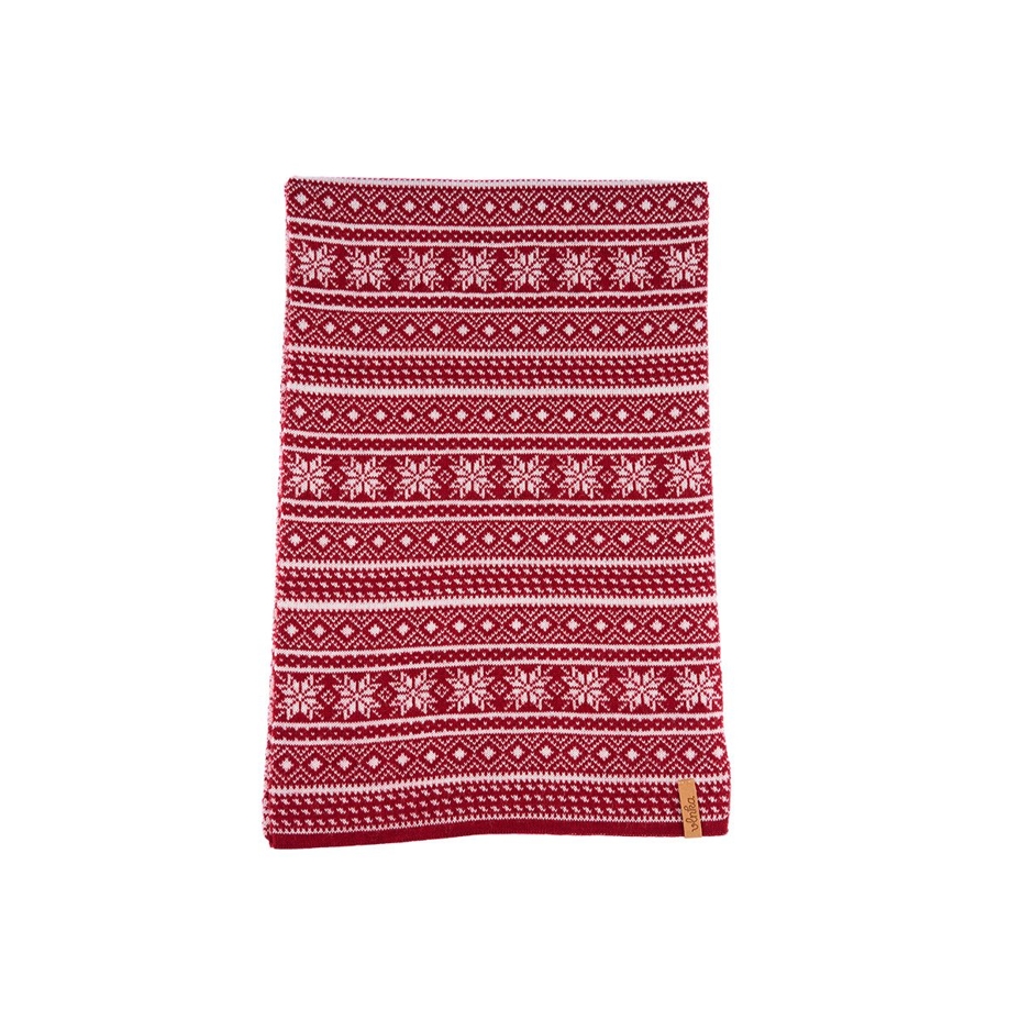 Vlnka Wool Scarf B02 Red