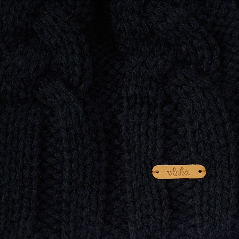 Vlnka Wool Beanie V08 Black