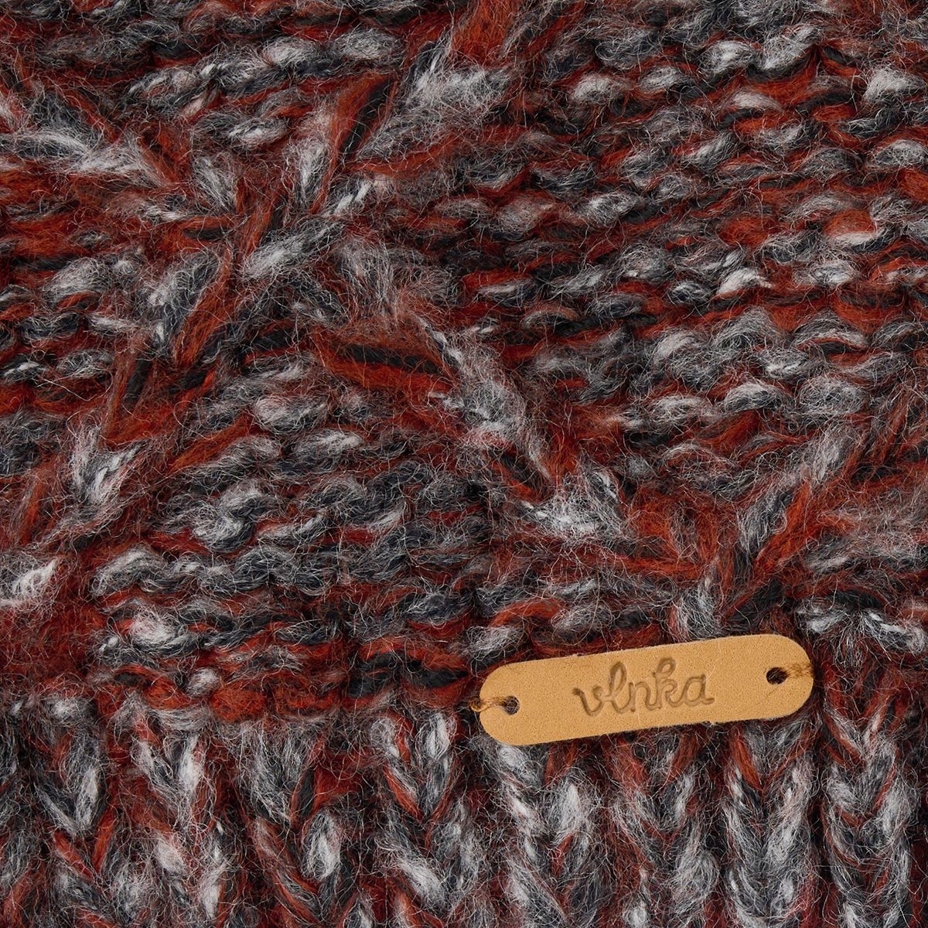 Vlnka Wool Beanie V09 Brown