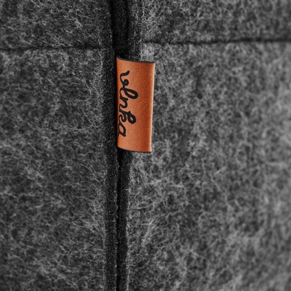 Felt Storage Basket Square Black