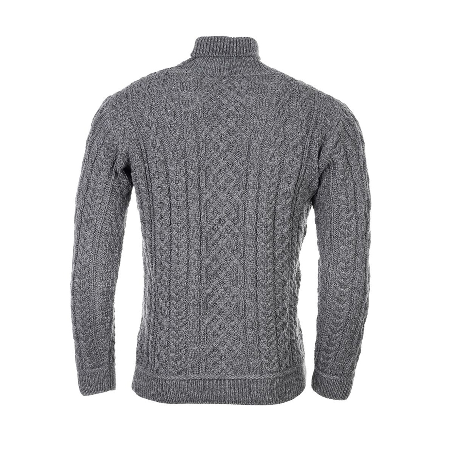 Vlnka Men's Wool Sweater S11 Dark Grey