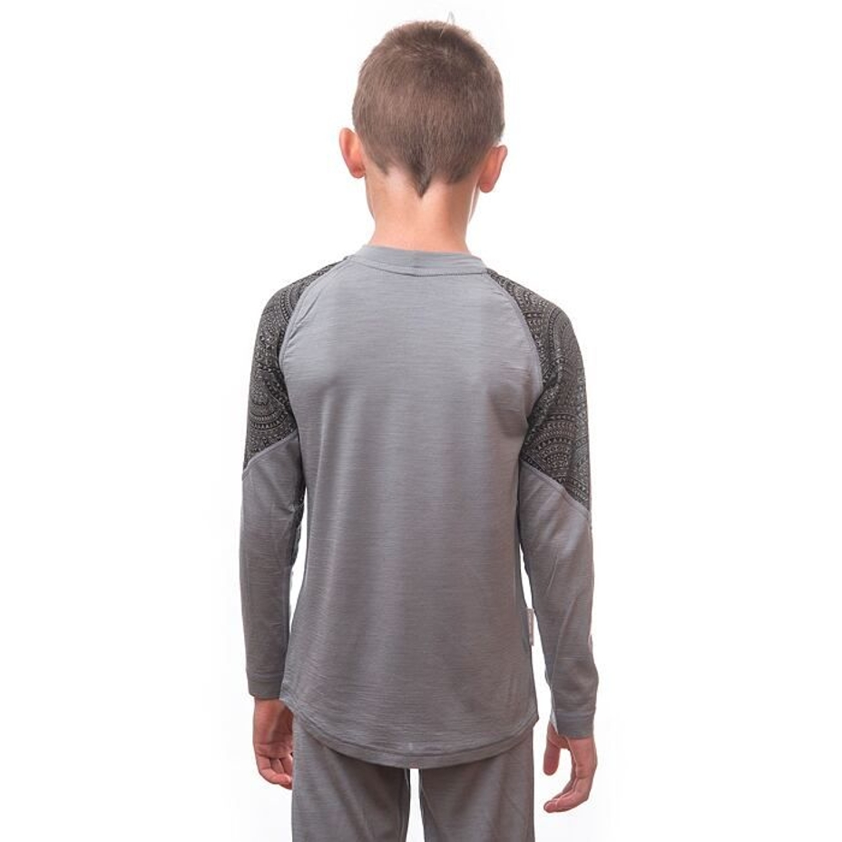 Kids’ Sensor Merino Impress Performance Clothing Set Grey/Maori