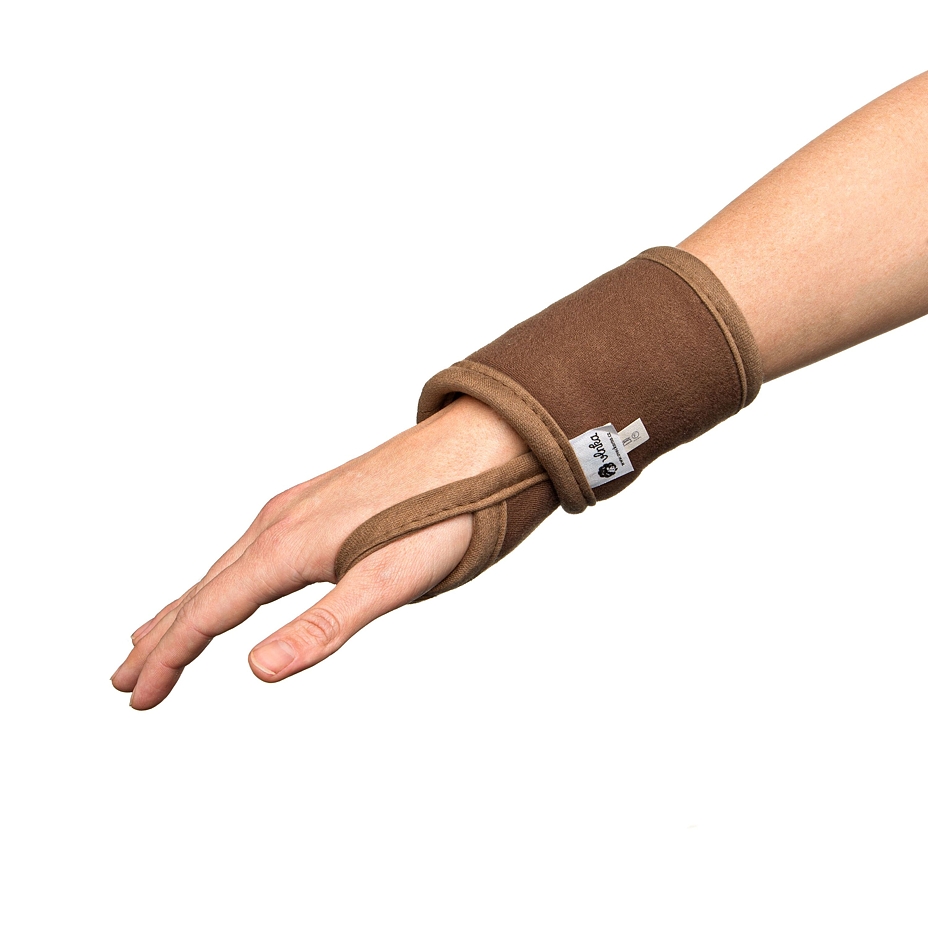 Wool Wrist Brace Brown