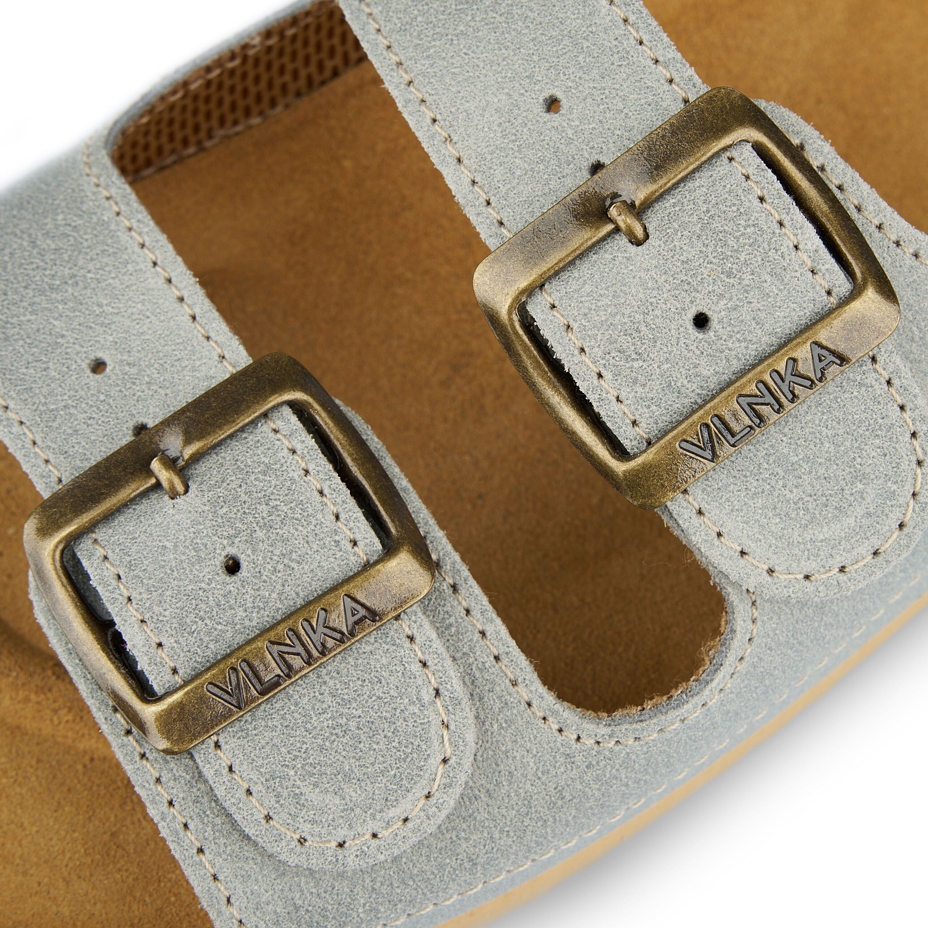 Men's Alex Orthopaedic Cork Sliders Grey