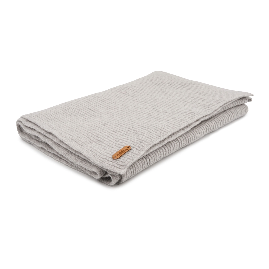 Woolee Wool Scarf B07 Light Grey