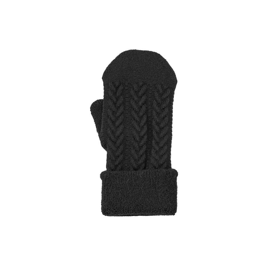 Traditional Wool Mittens Black