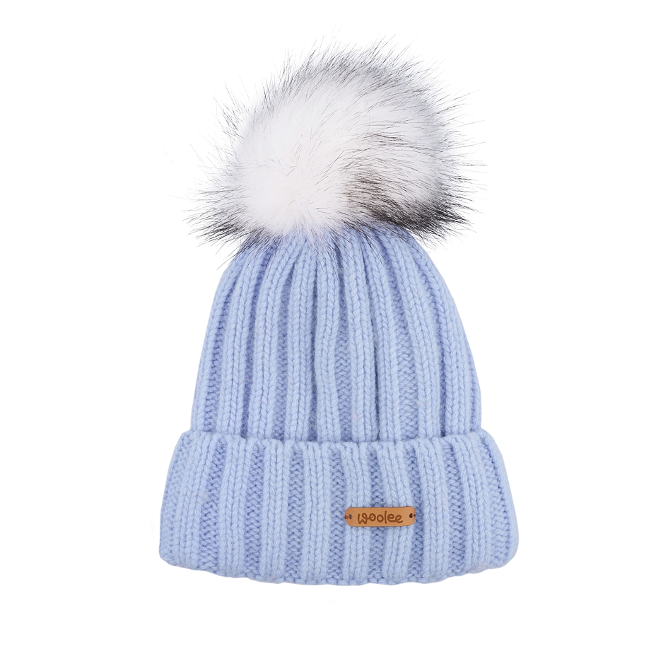 Kids’ Woolee Wool Hat V38 Light Blue