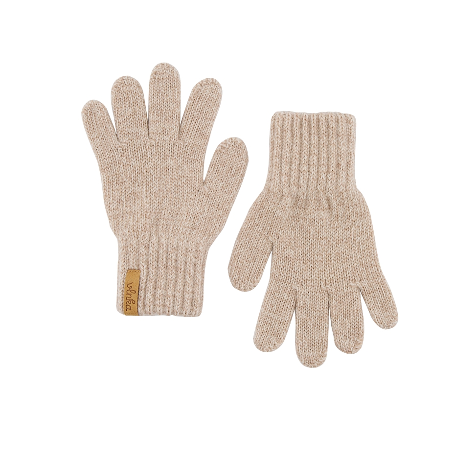 Kids’ Vlnka Wool Gloves R05 Natural