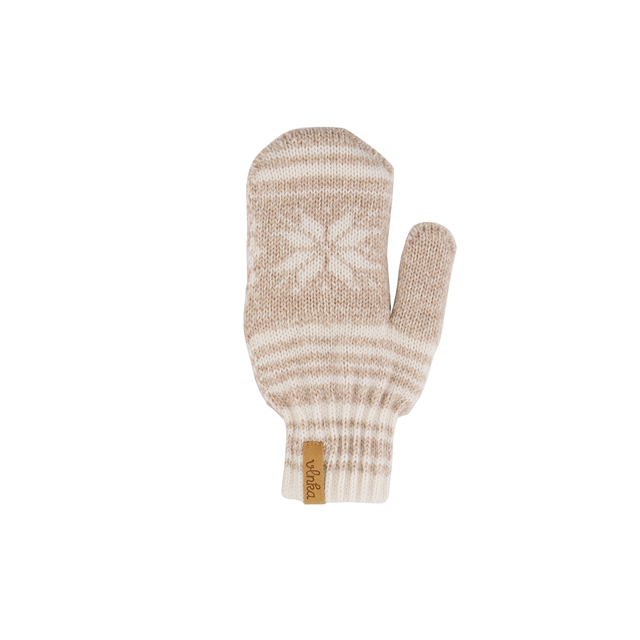 Kids’ Vlnka Wool Mittens P04 Beige