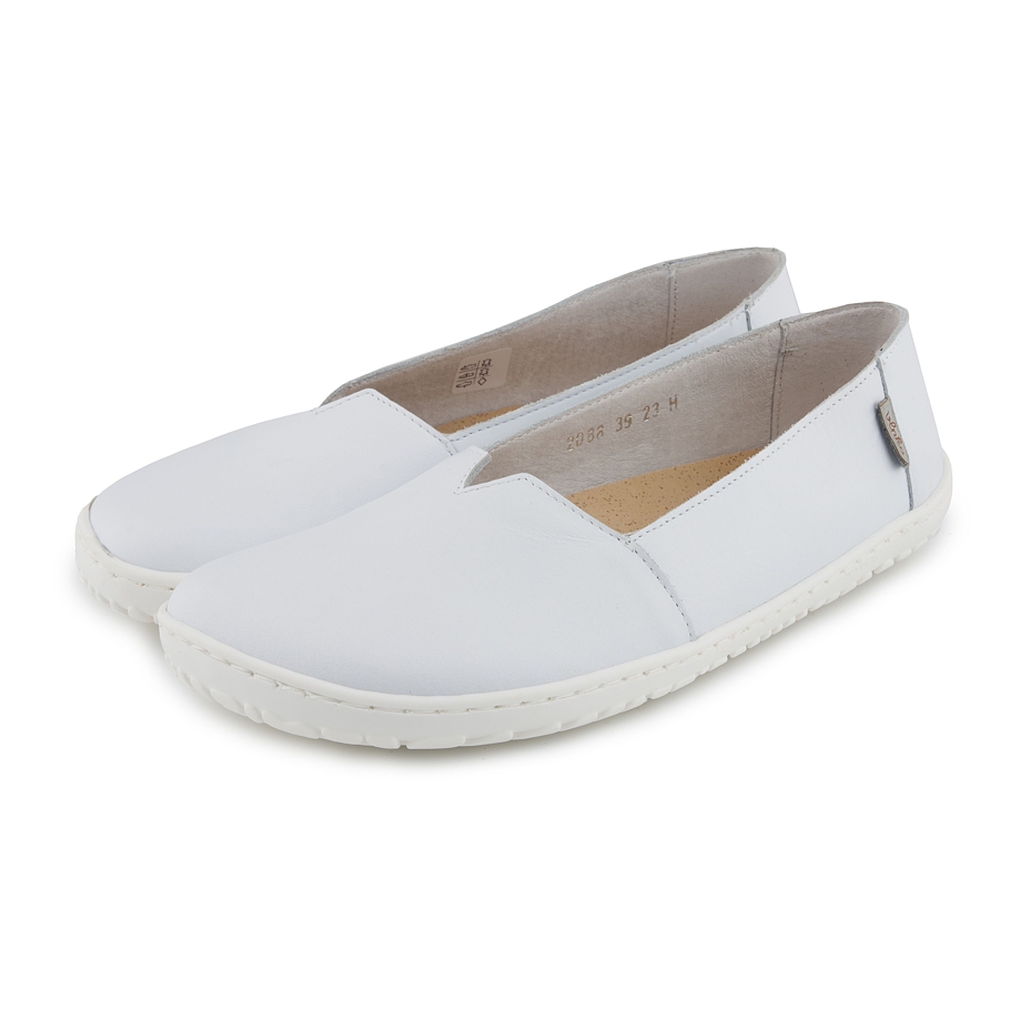 Women’s Odeta Barefoot Leather Ballerina Pumps White