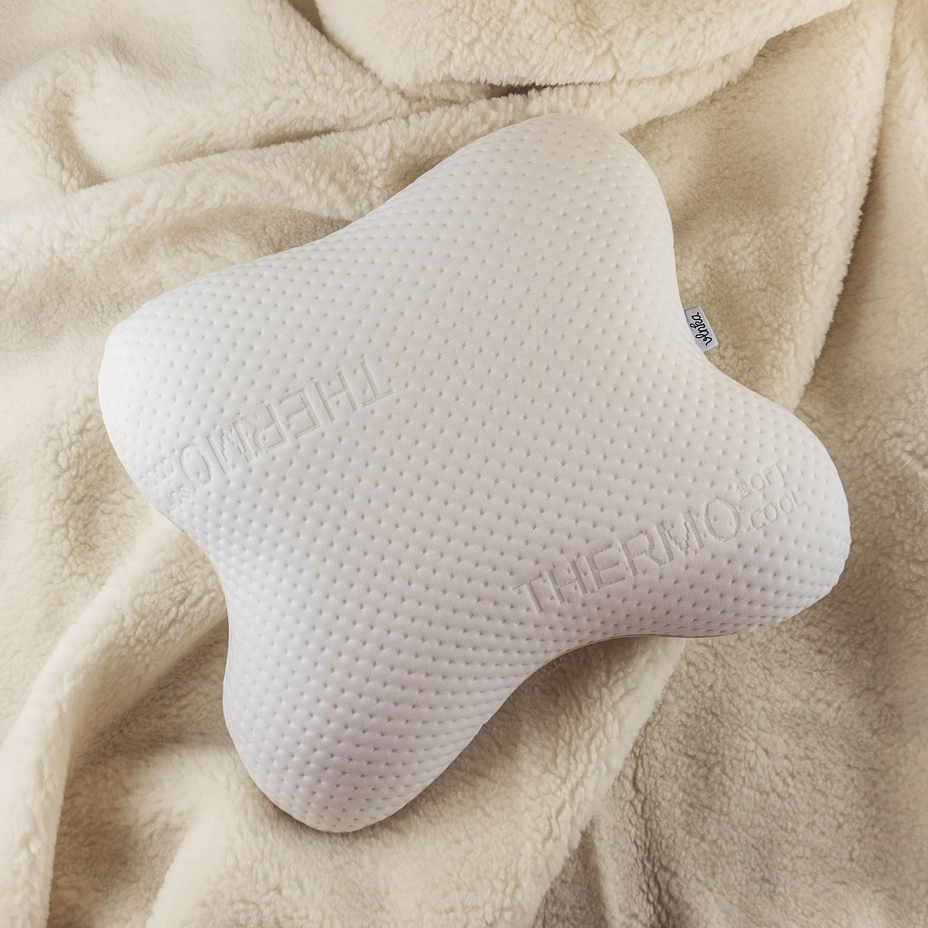 Orthopedic memory butterfly pillow