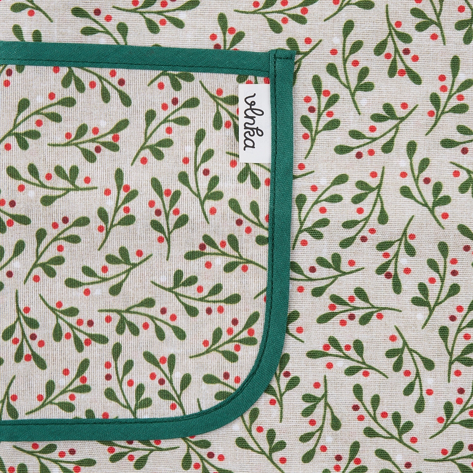 Kitchen apron Christmas holly