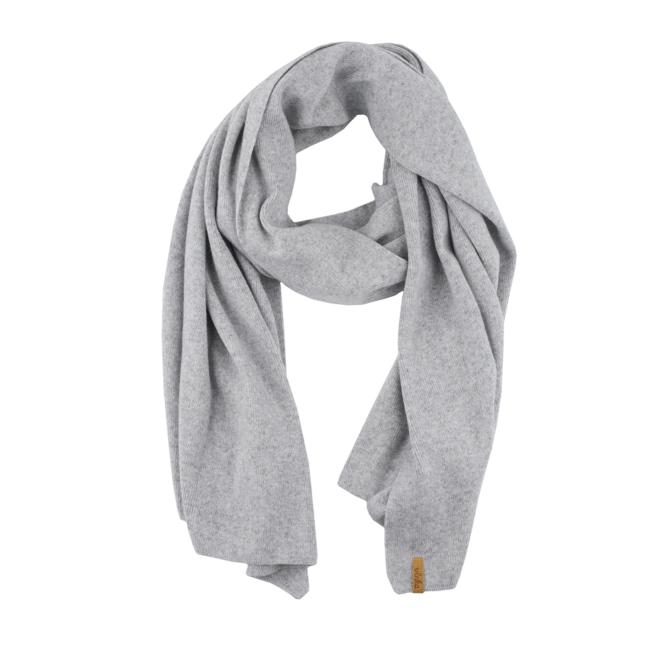 Vlnka Wool Scarf with Cashmere B07 Light Grey