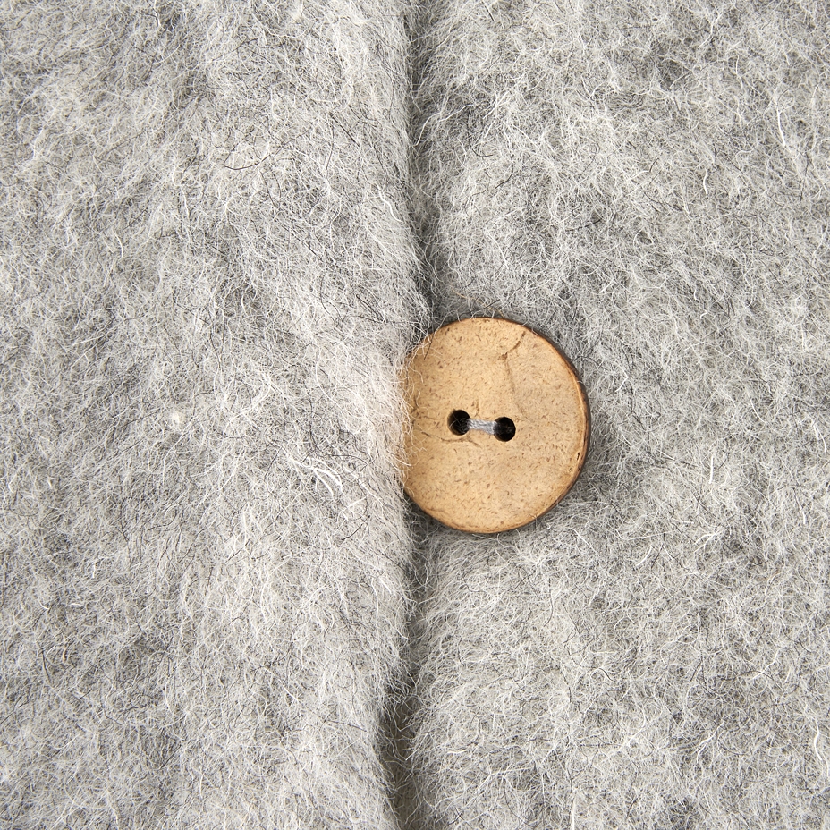 Kids’ Wool Vest with Lining Grey