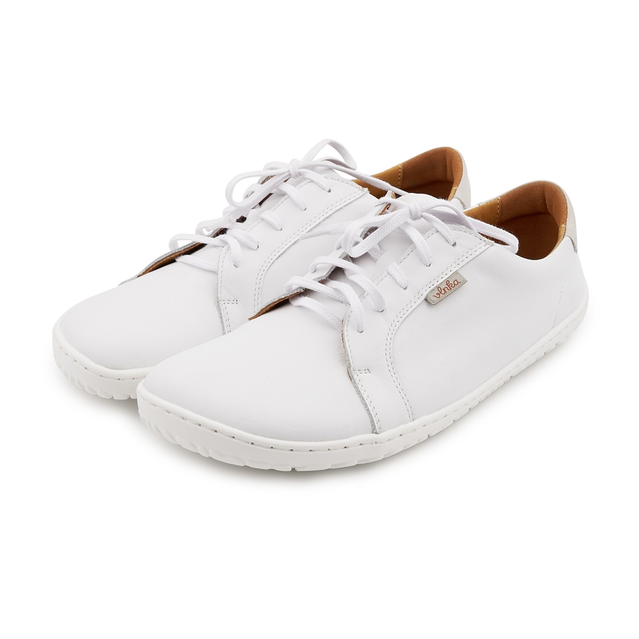Barefoot leather sneakers Mira white