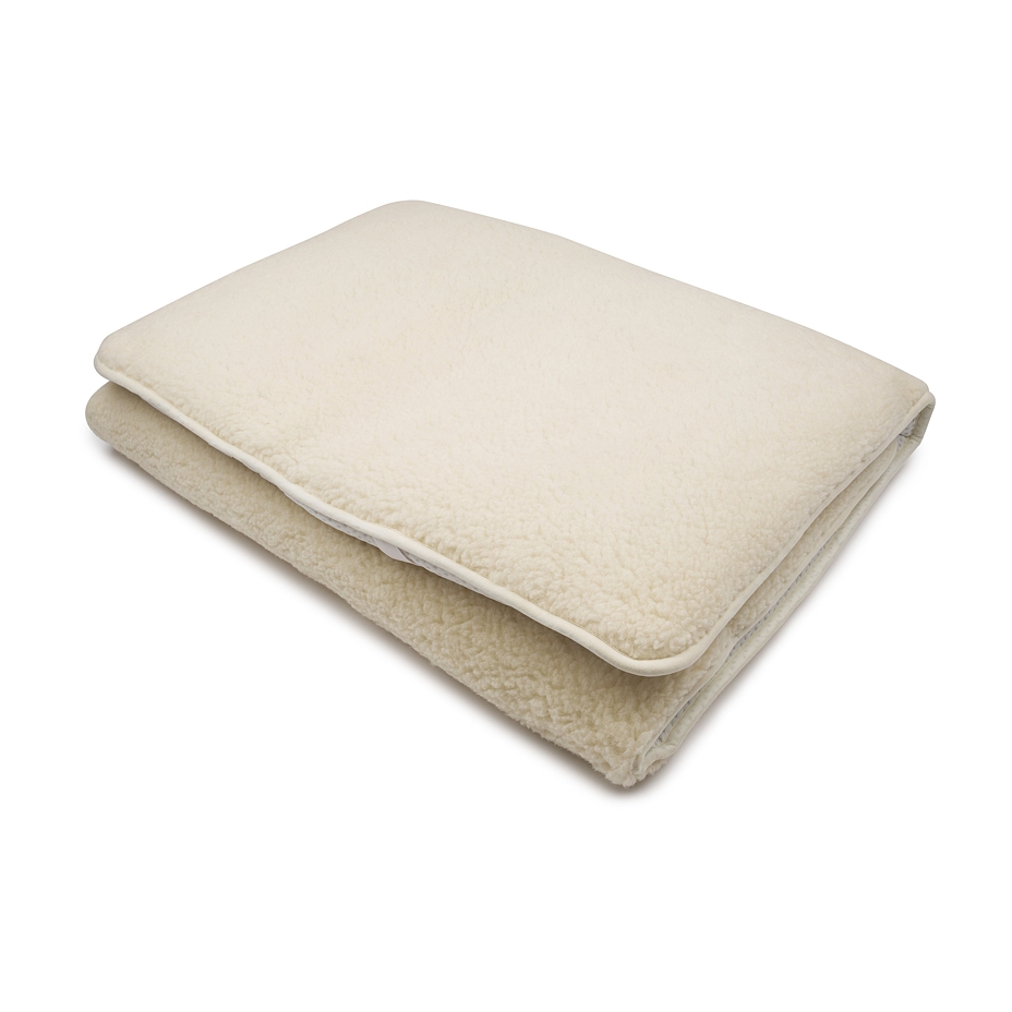 Wool topper mattress with silver natural