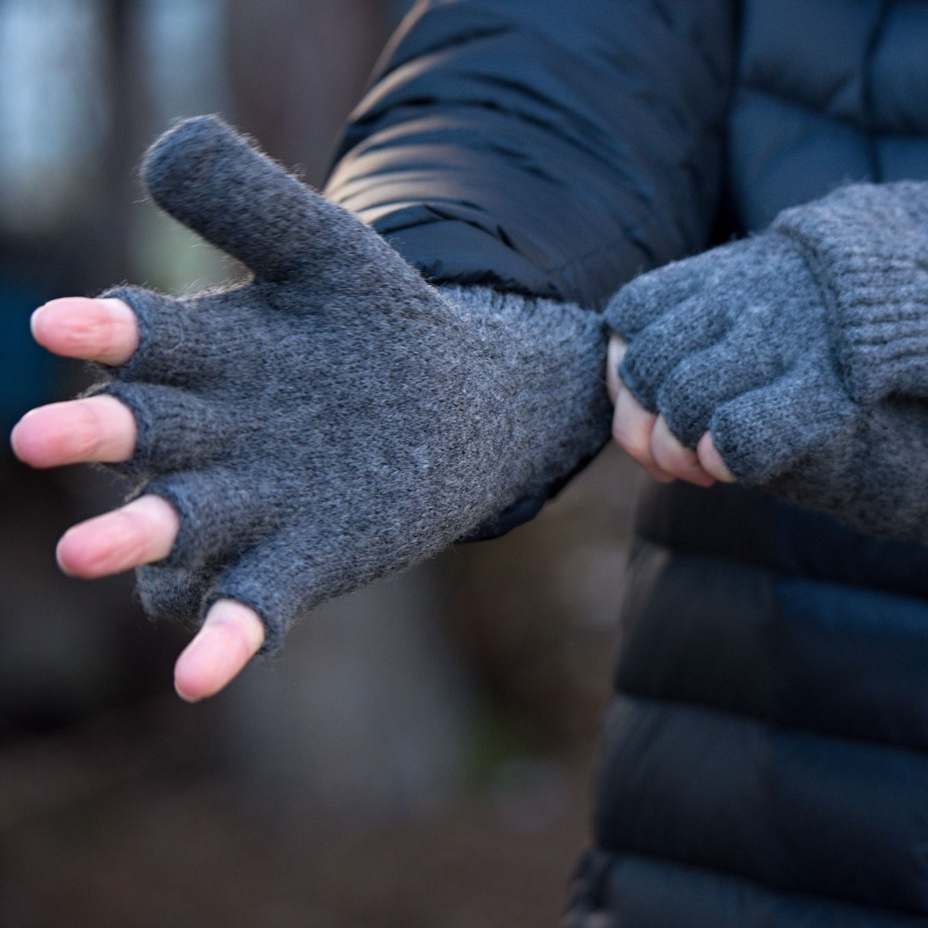 Sensor Virgin Wool Gloves Grey Marl