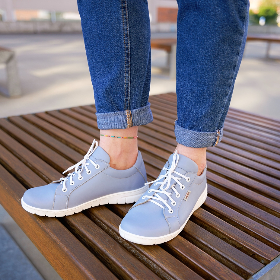 Women’s Nina Leather Trainers Blue