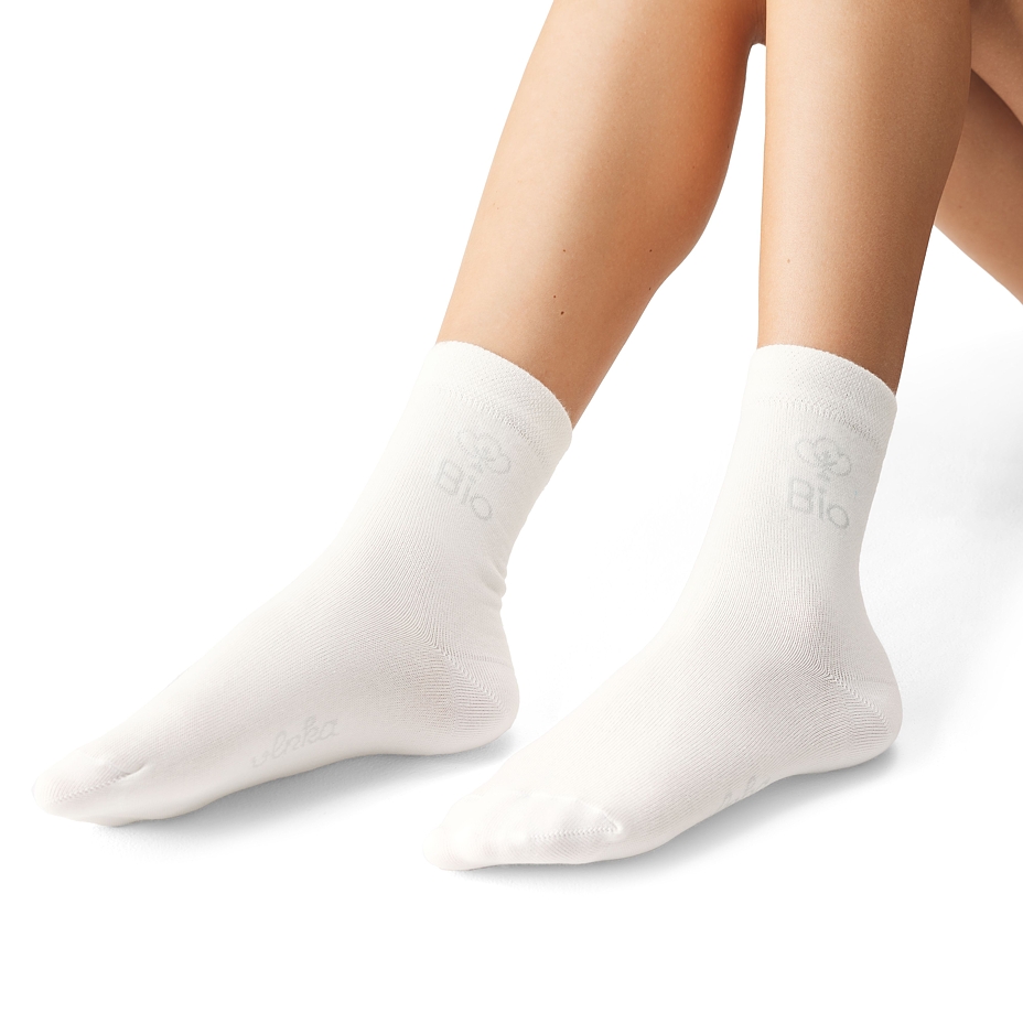 Organic Cotton Socks White
