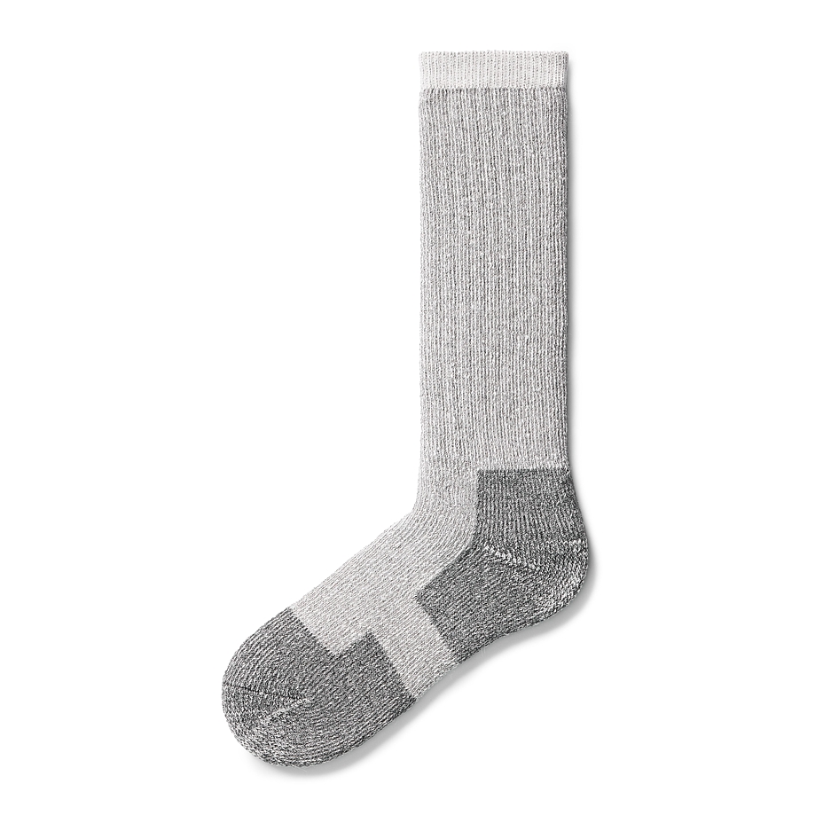 Knee-high Socks with Merino Sheep Wool Beskydy Gray