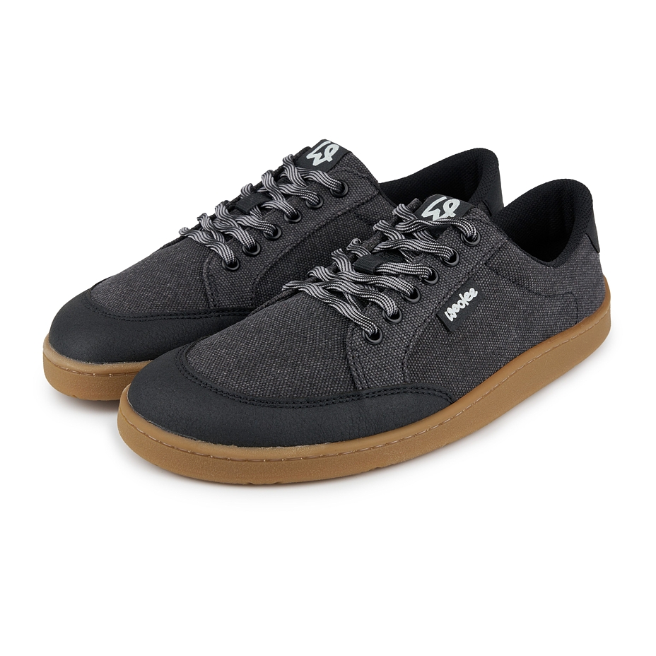 Men’s barefoot textile sneakers Oxy black