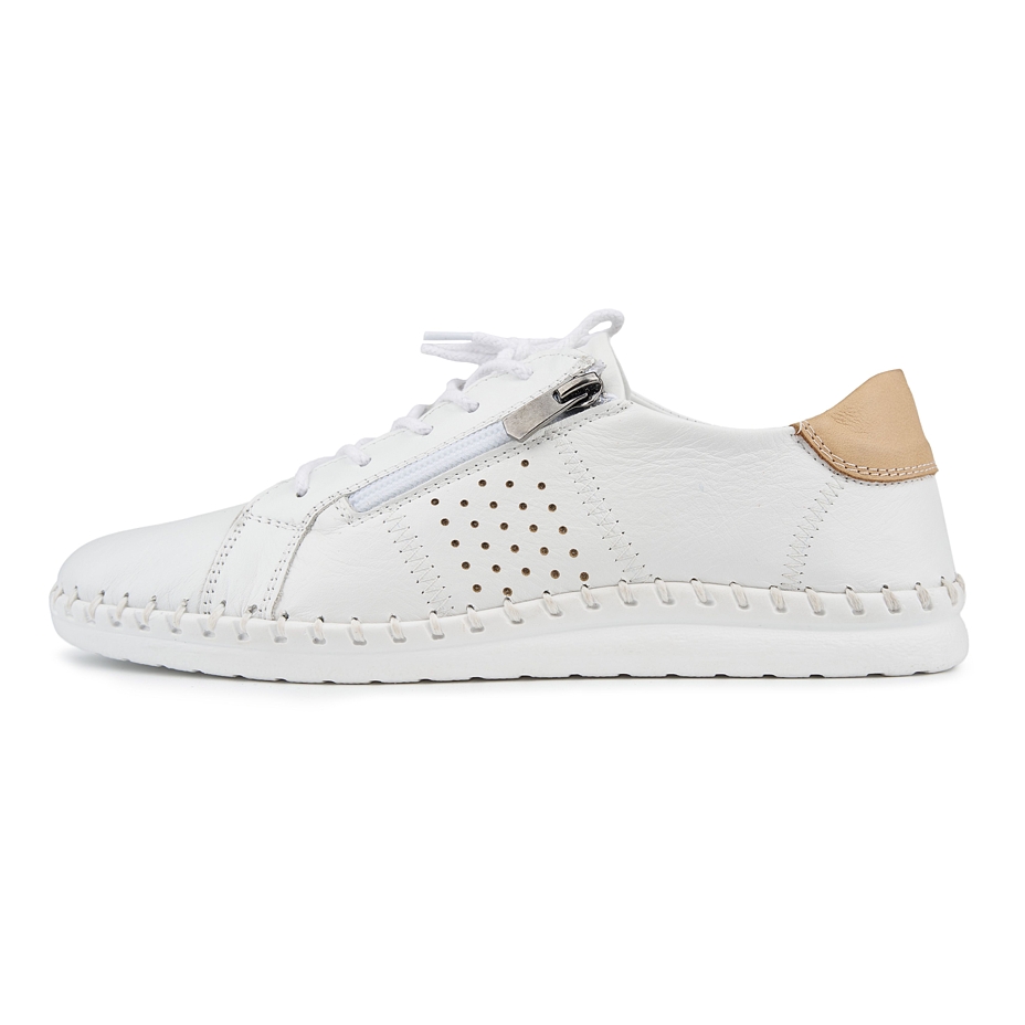 Women's leather sneakers Tabita white