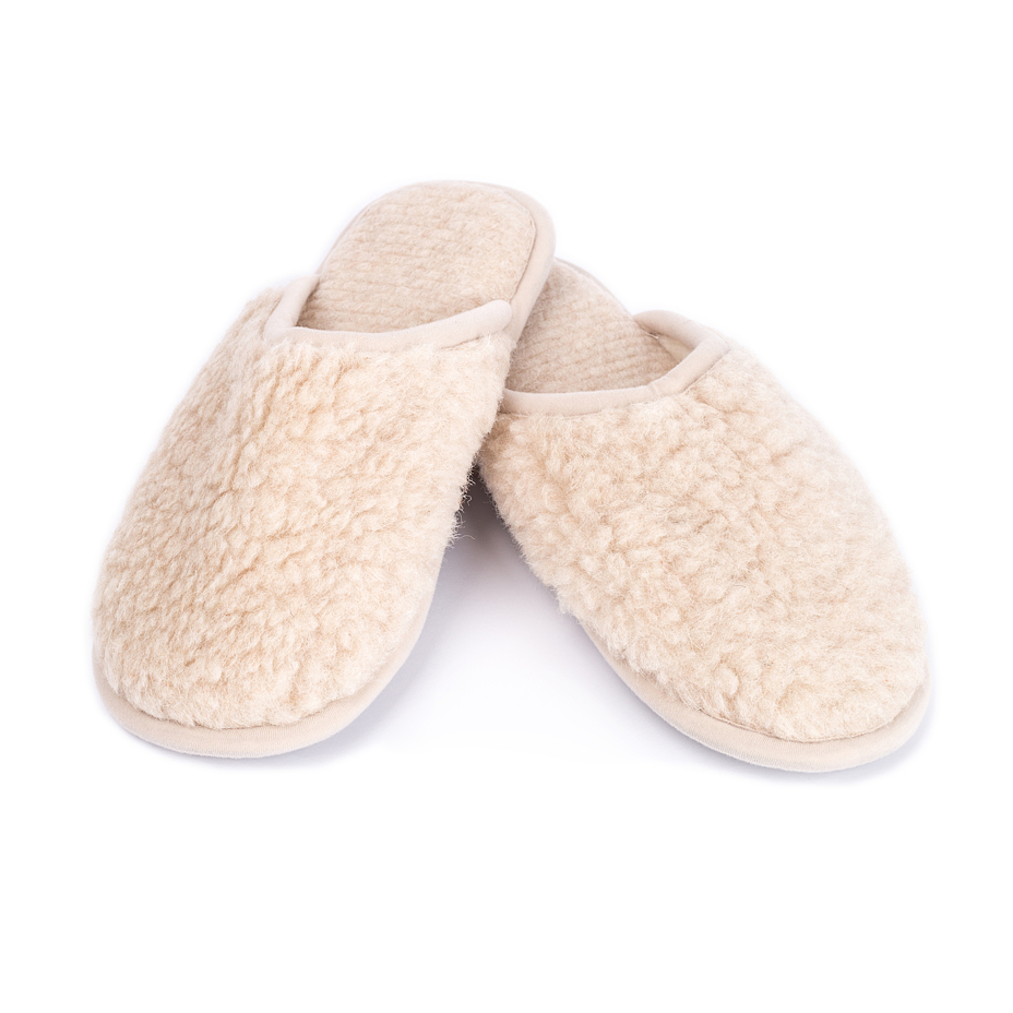 Wool Slippers Natural
