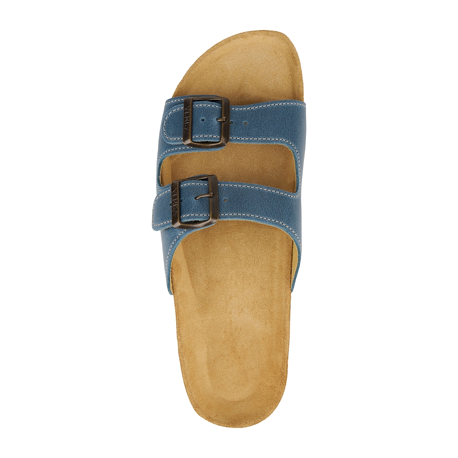 Men's cork anatomical slip-on shoes Alex blue